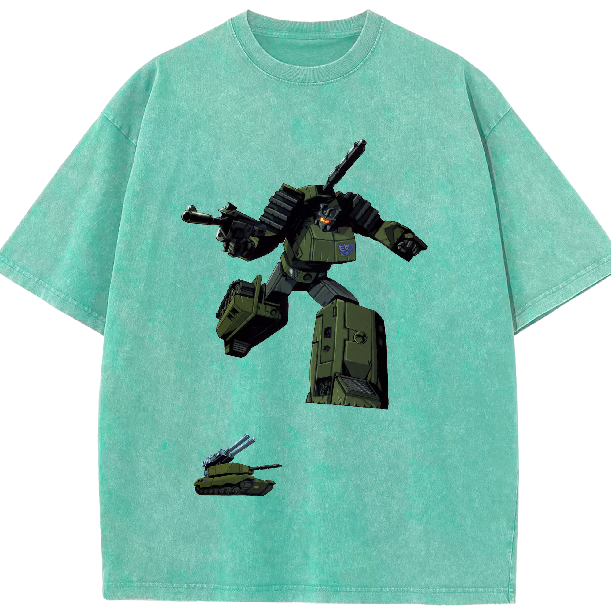 （画像用）  綿100% ヴィンテージ風 半袖Tシャツ（フロントプリント）